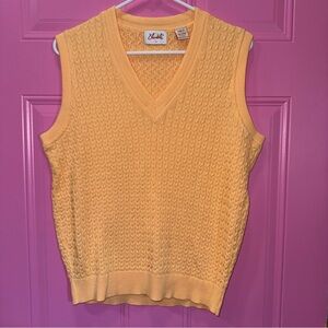 Elandale Elegant Yellow V-Neck Sweater Vest